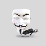 Blanc Masque Anonymous Led | Mask Mania