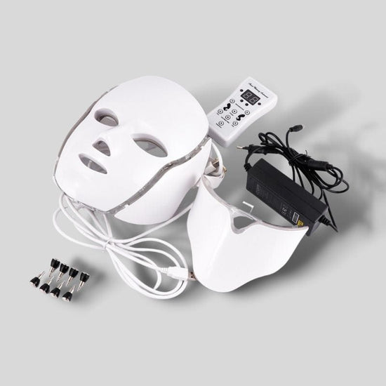MZ01 With gift box Masque Led Visage 7 Couleurs | Mask Mania